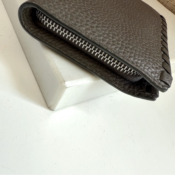 AllSaints Kita Small Japanese Pebbled Leather Wallet - Picture 5 of 9